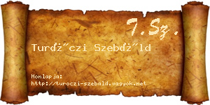 Turóczi Szebáld névjegykártya